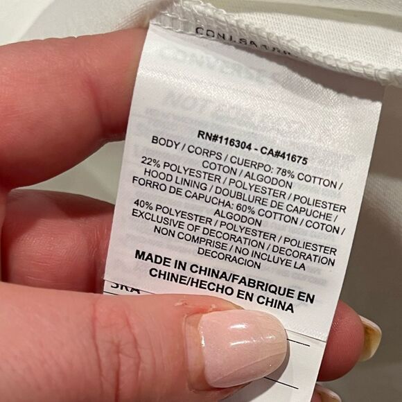 NWT Converse Mother Nature Graphic T-Shirt Short Sleeve Crewneck White Size M - Picture 5 of 8